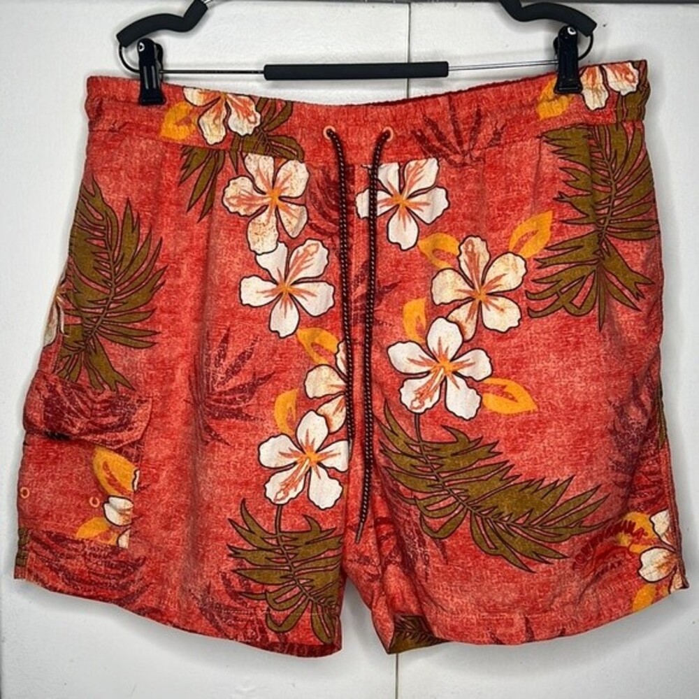 Tommy bahama mens relax swim trunks xl Hawaiian floral beach